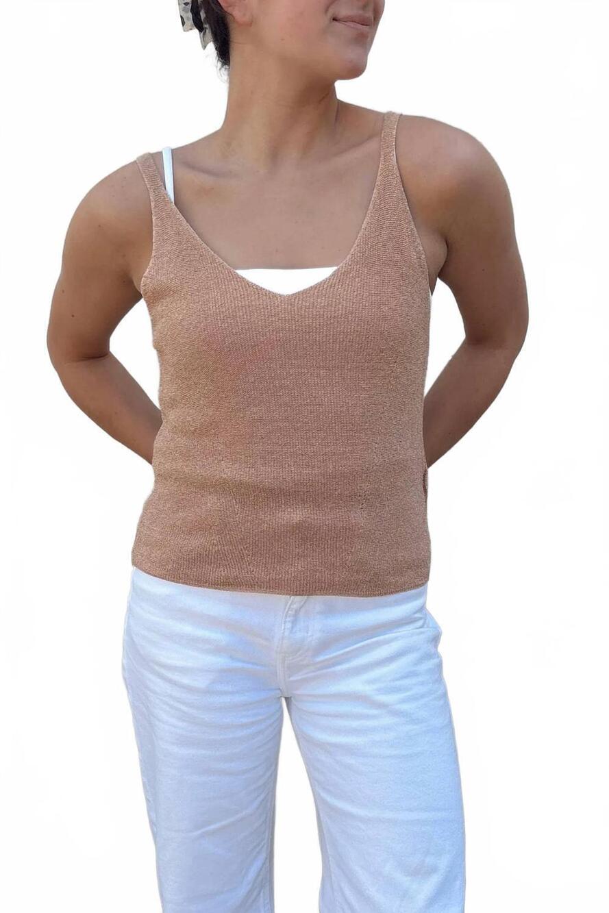 NEW SCANDAL ITALY rio tank top in pepe rosa